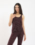 Sleeveless jersey tank top